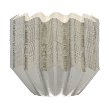 Bloom Baking Cups - Metallic Silver